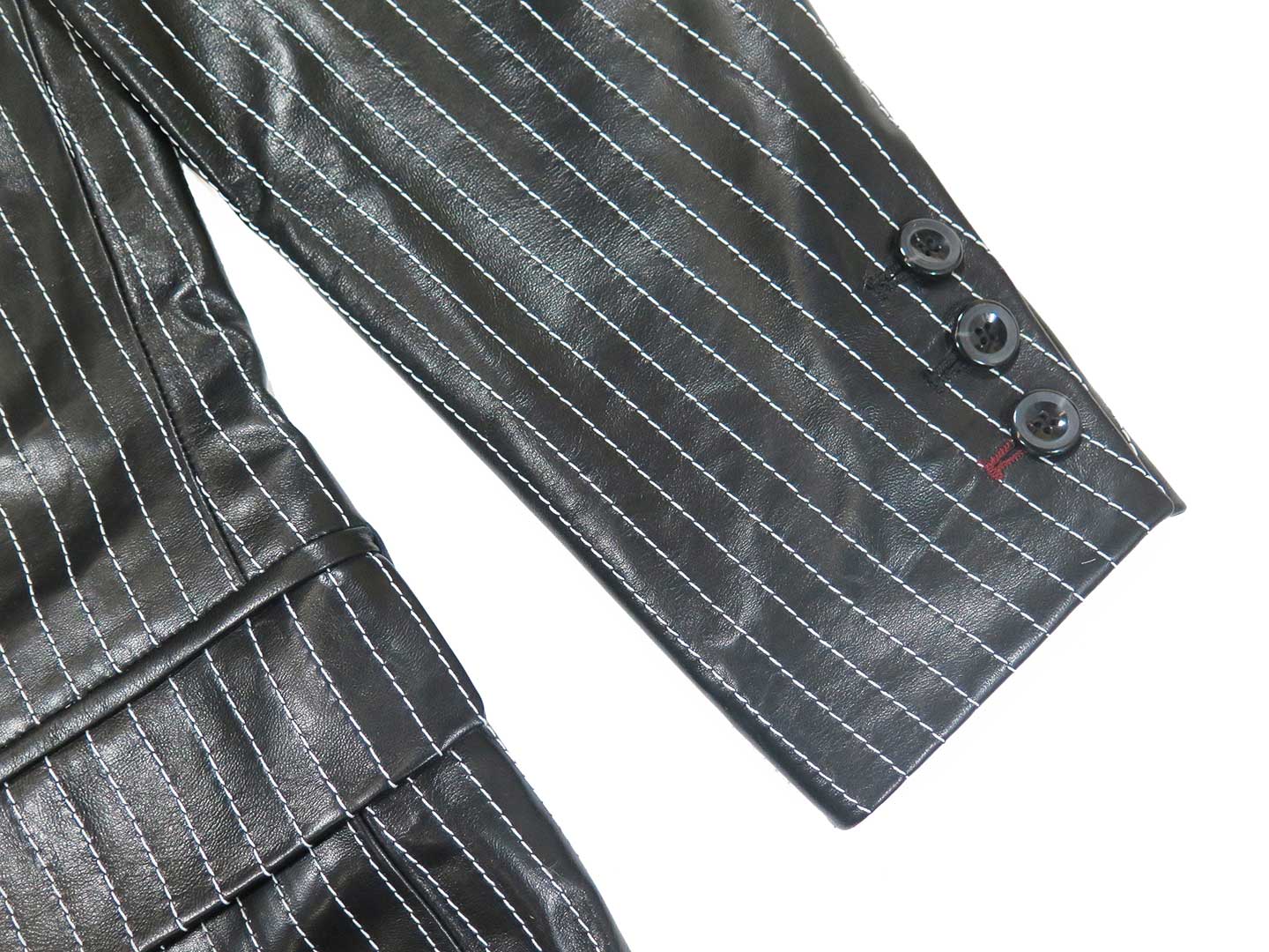 The Bespoke Pinstripe Suit - Elegance in Leather - Made in NYC