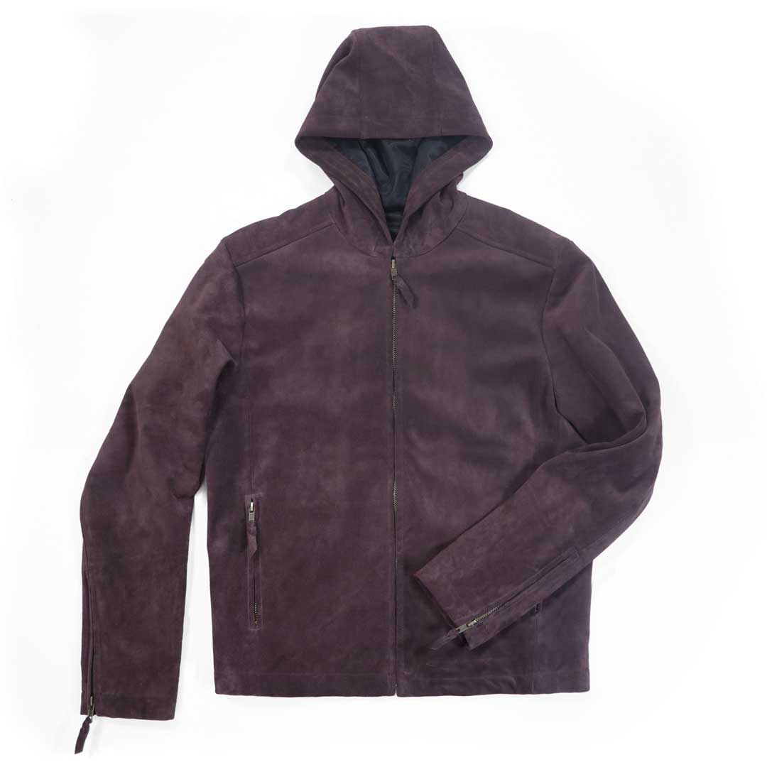 Elliott Brown Suede hoodie-Made to Order