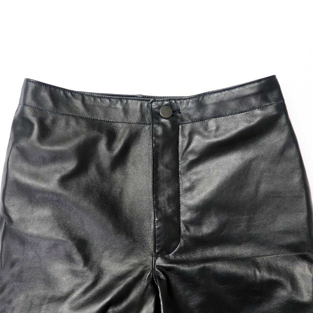 Womens clean lined leather pants