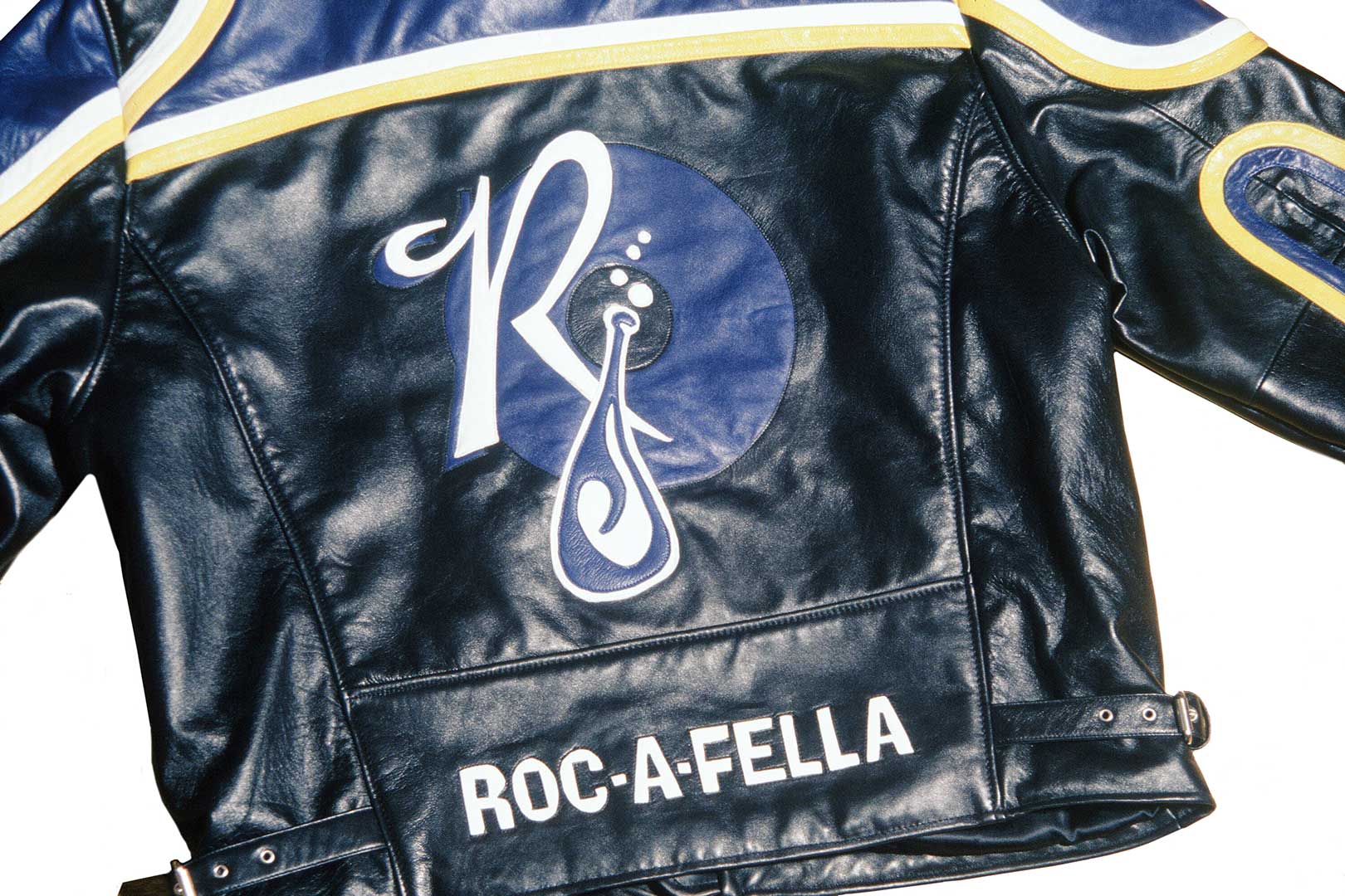 Custom made leather jacket for Roc-a-Fella Records