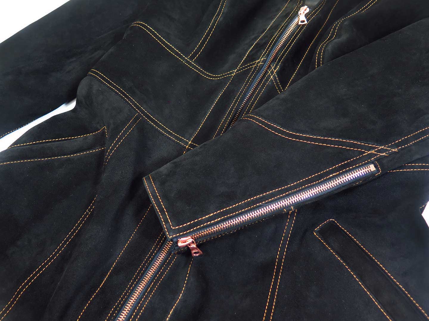 1970s inspired Bespoke suede jacket