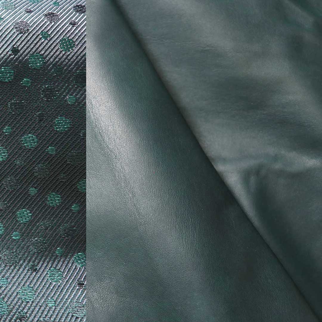 Teal cow/Teal dot-Montgomery Jacket swatches